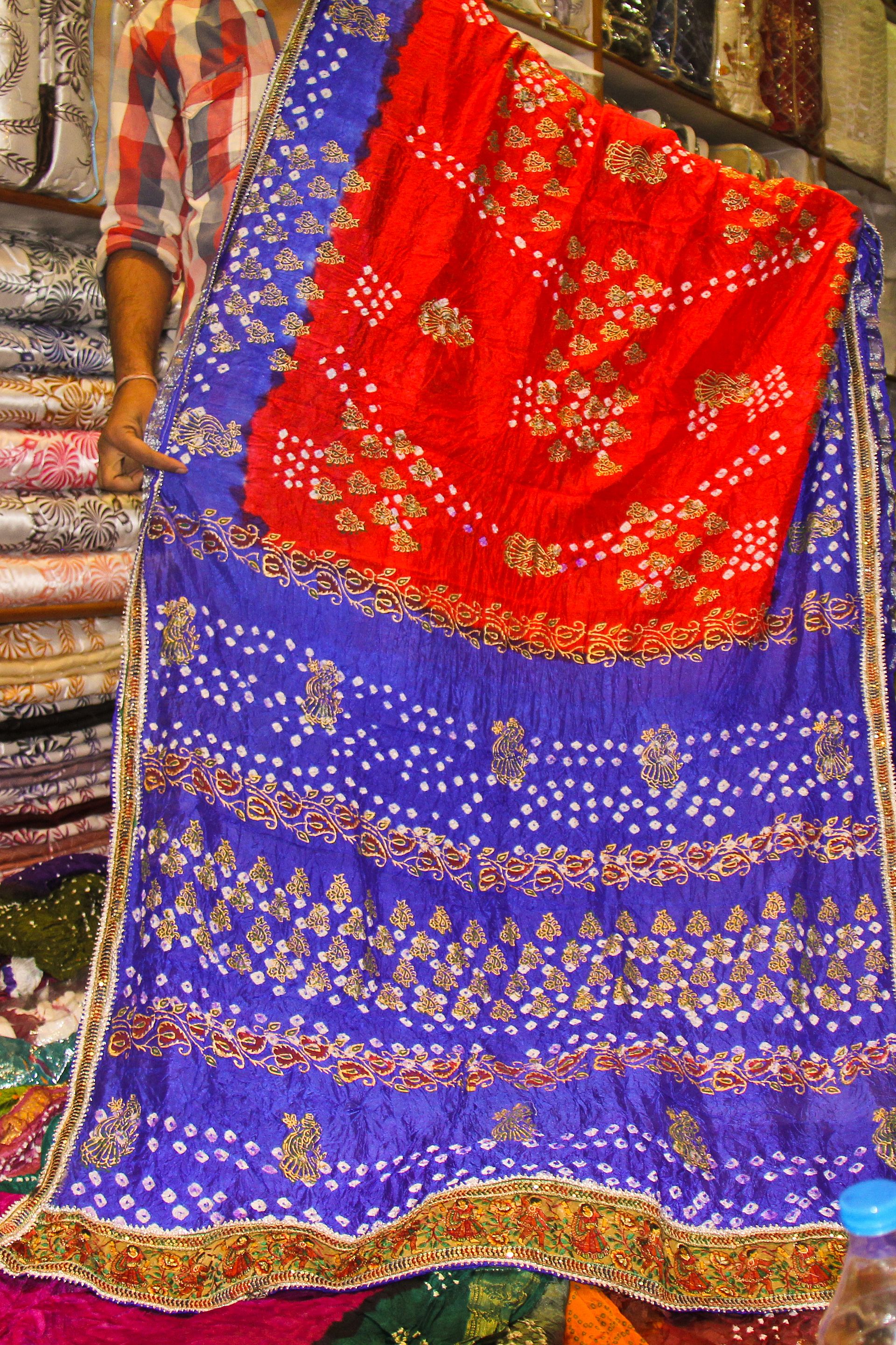 Gajji Silk Bandhani Saree