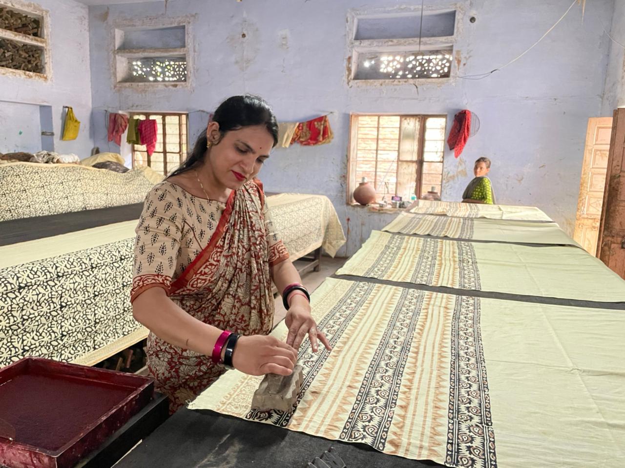 Hand Block Printed Saree