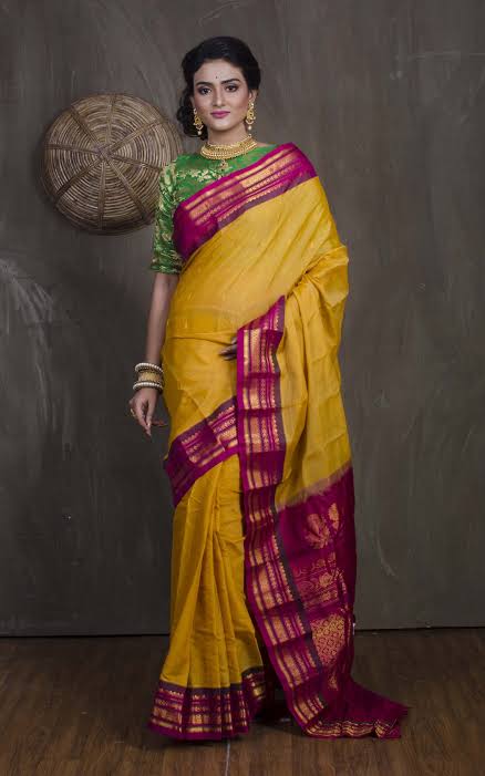 Gadwal Silk-Cotton Saree